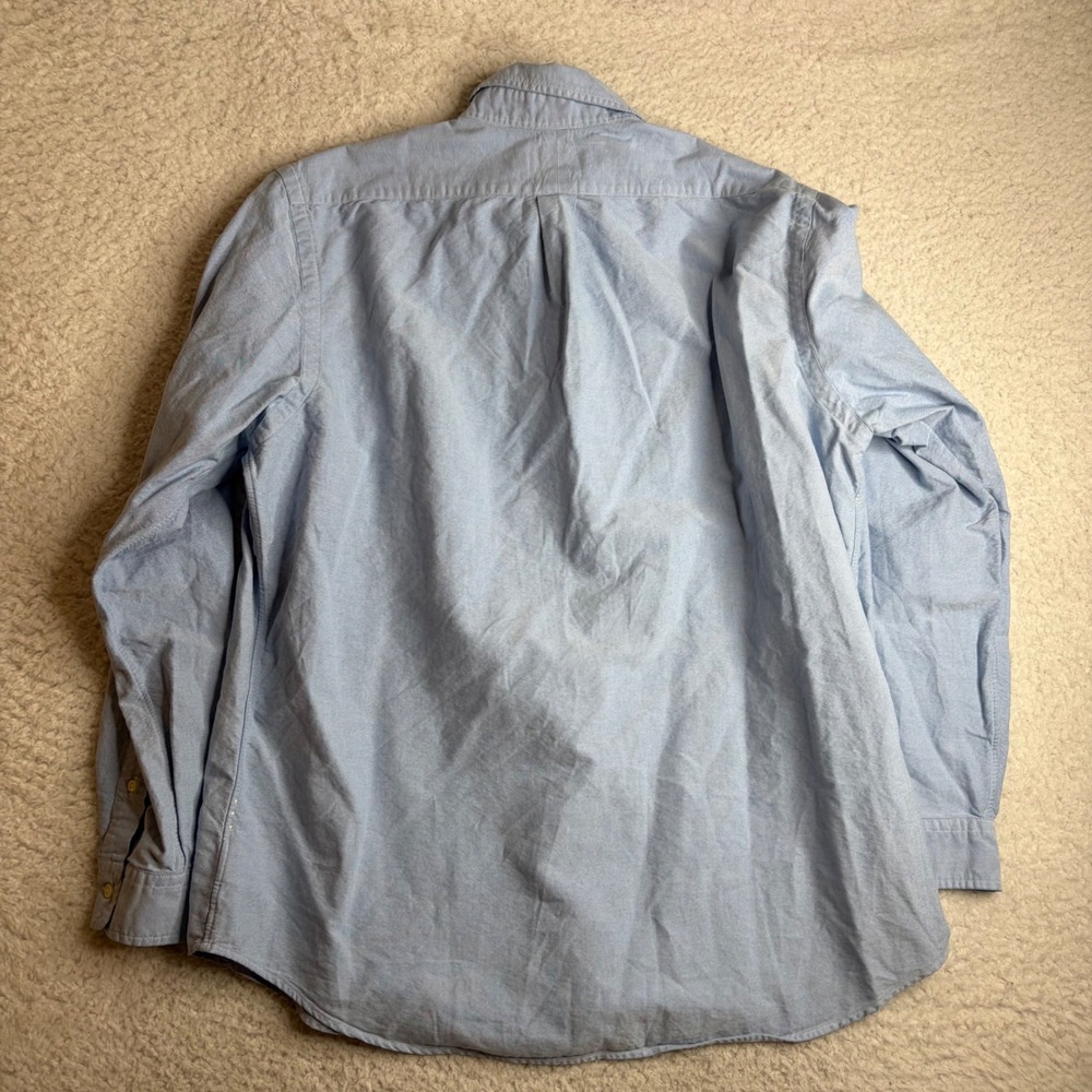 Polo Ralph Lauren Mens XL Classic Fit Light Blue Oxford Button Down Shirt Cotton - Picture 6 of 8